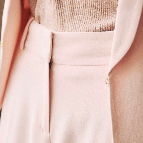 Sezane Gustavo Trousers Nude Light Pink 38 US 6 - Picture 2 of 9